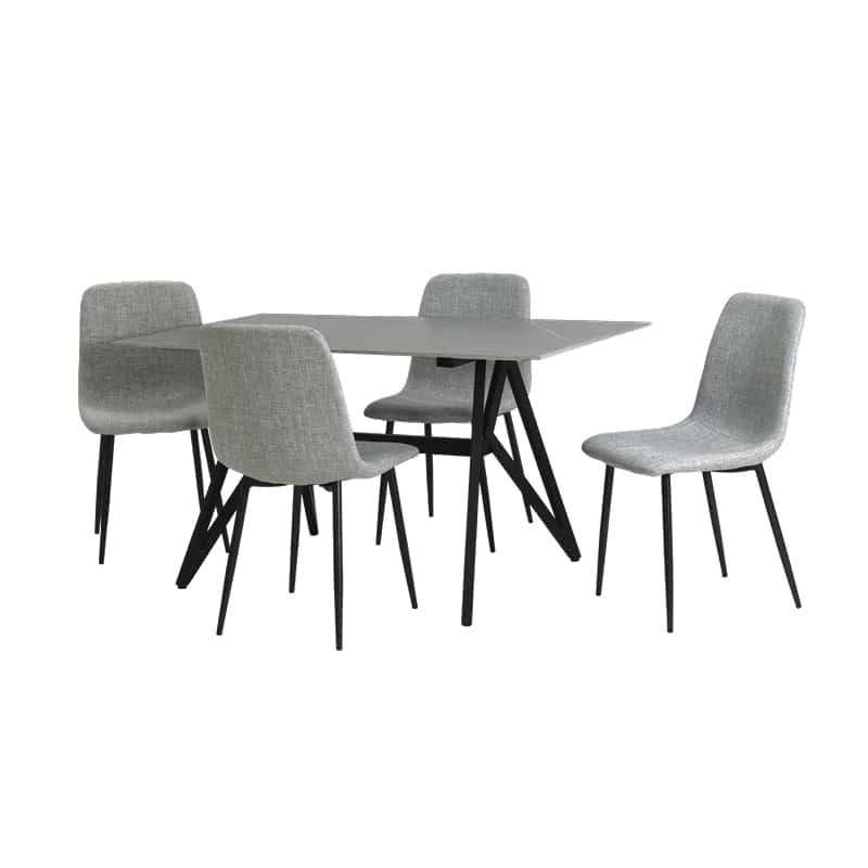 Jolie Sintered Stone Dining Table W1400mm + Joe Chairs (1 + 4 Dining Set)
