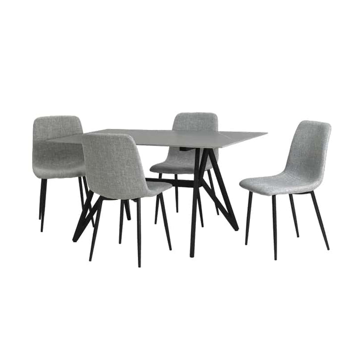 Jolie Sintered Stone Dining Table W1400mm + Joe Chairs (1 + 4 Dining Set)