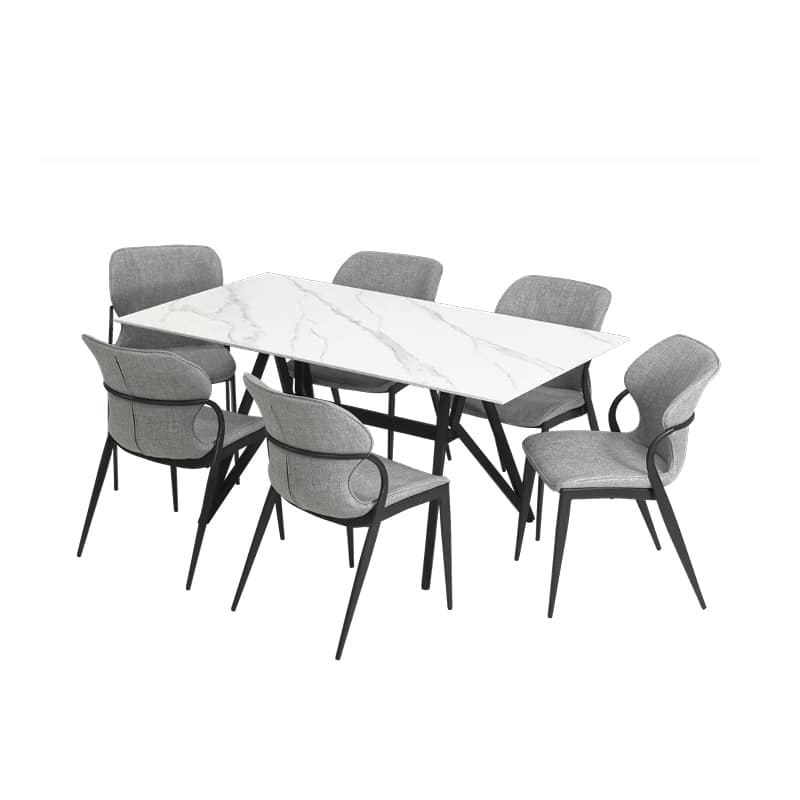 Jolie Sintered Stone Dining Table W1600mm / Jone Chair