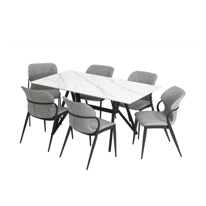 Jolie Sintered Stone Dining Table W1600mm / Jone Chair