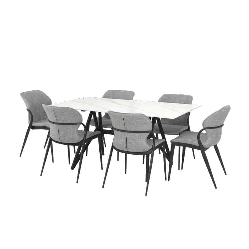 Jolie Sintered Stone Dining Table W1600mm / Jone Chair