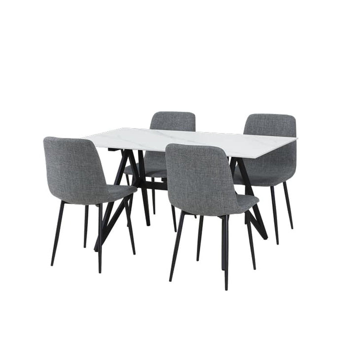 Jolie Sintered Stone Dining Table W1400mm / Joe Chair
