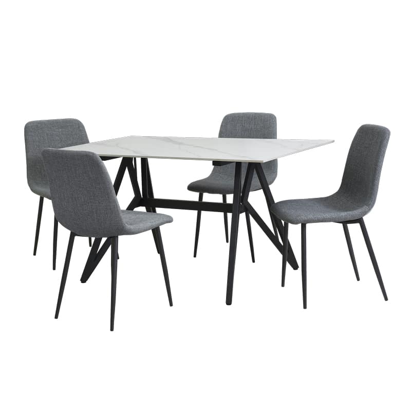 Jolie Sintered Stone Dining Table W1400mm / Joe Chair