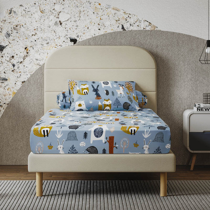 Kids Connection Microfibre Fitted Bedsheet Set