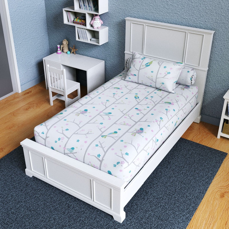 Kid's World Cotton Blend Fitted Bedsheet Set