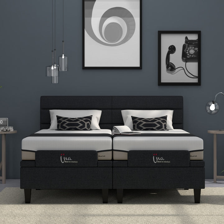 Una Harmony 8″ Latex Foam Mattress + Motorised Adjustable Bed (Package)