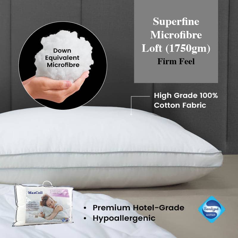 Prima Luxury Microfibre Pillow (Loft)
