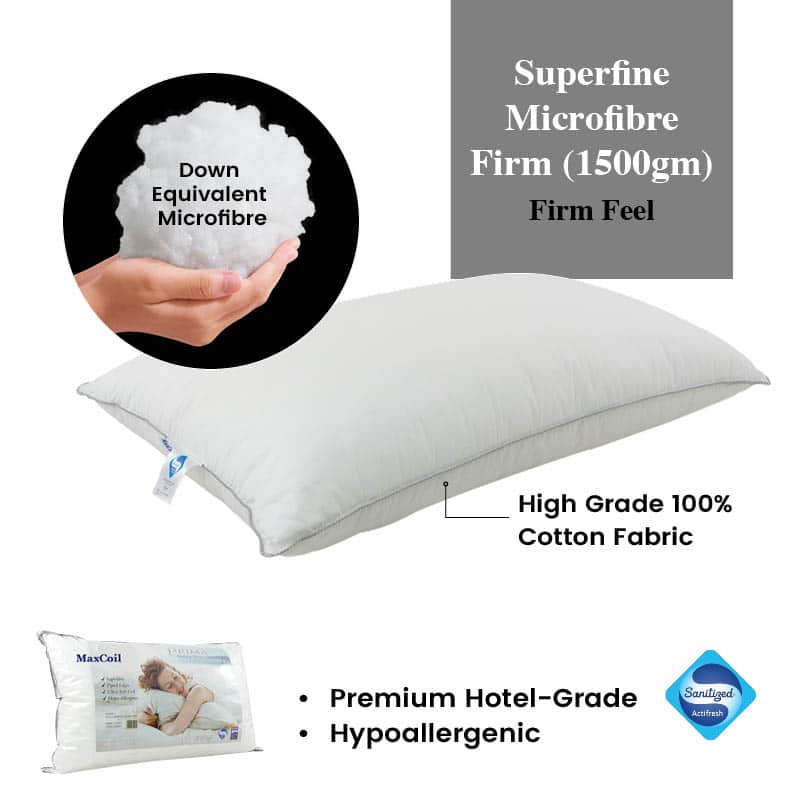 Prima Luxury Microfibre Pillow (Firm)