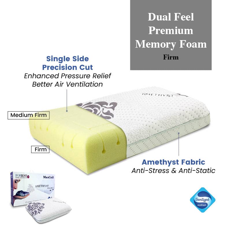 Amethyst Memory Foam Pillow (Firm)