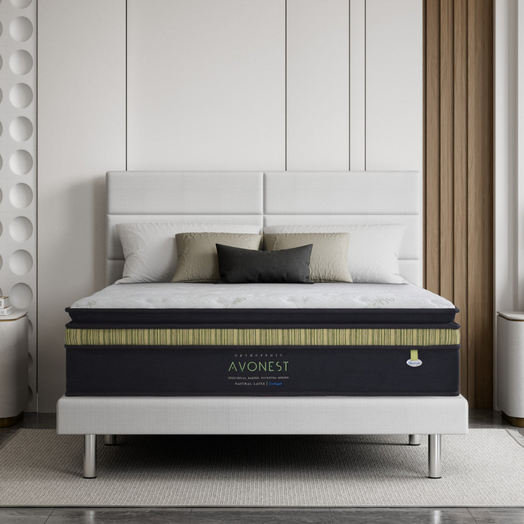 Avonest 14.5" Pocketed Spring Mattress + Ezra Storage Bed (Package)