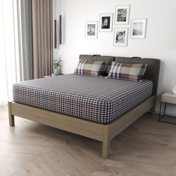Mirage Cotton Sateen Fitted Bedsheet Set