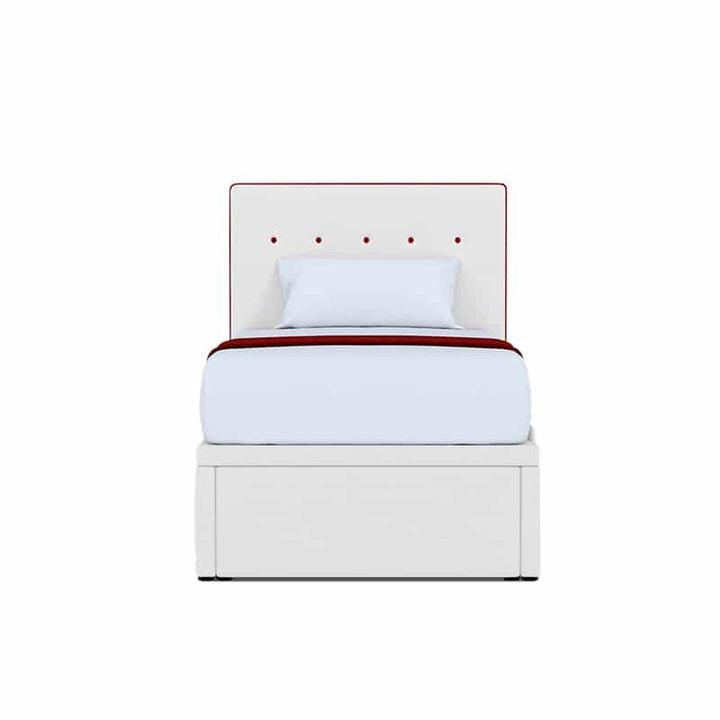 Joey Headboard + Van Syera Storage Bed N01 SS Ivory SS