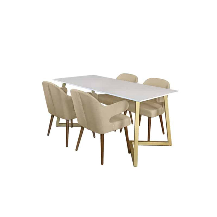 Marco Table + Chairs (1 + 4 Dining Set)