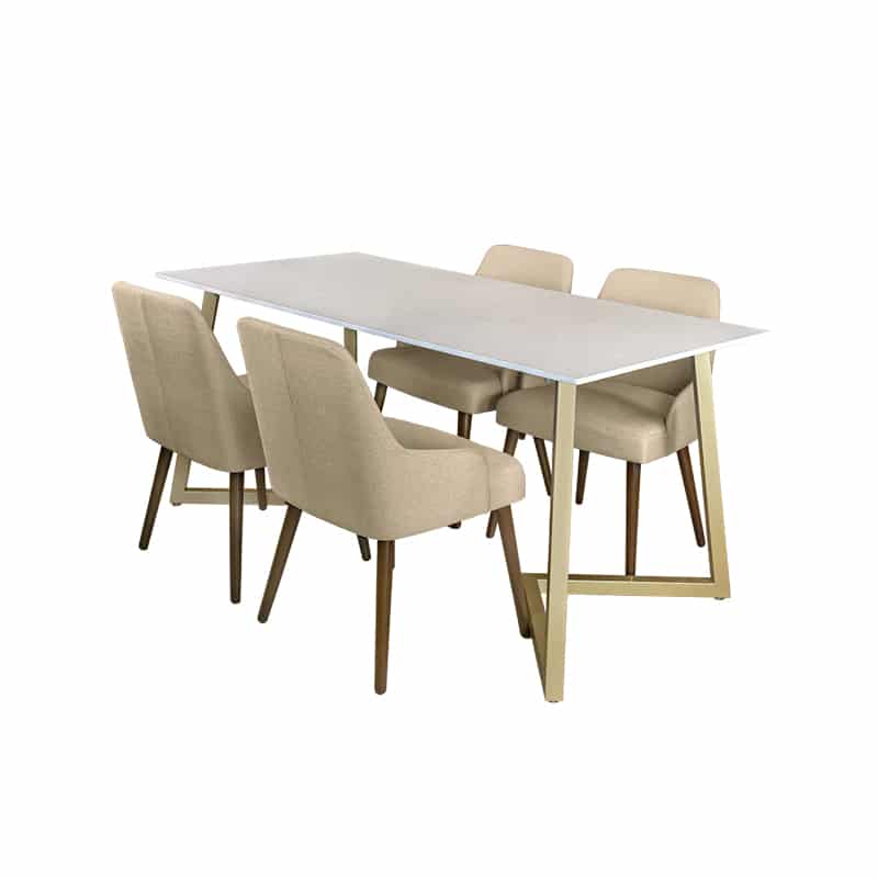Marco Table + Chairs (1 + 4 Dining Set)