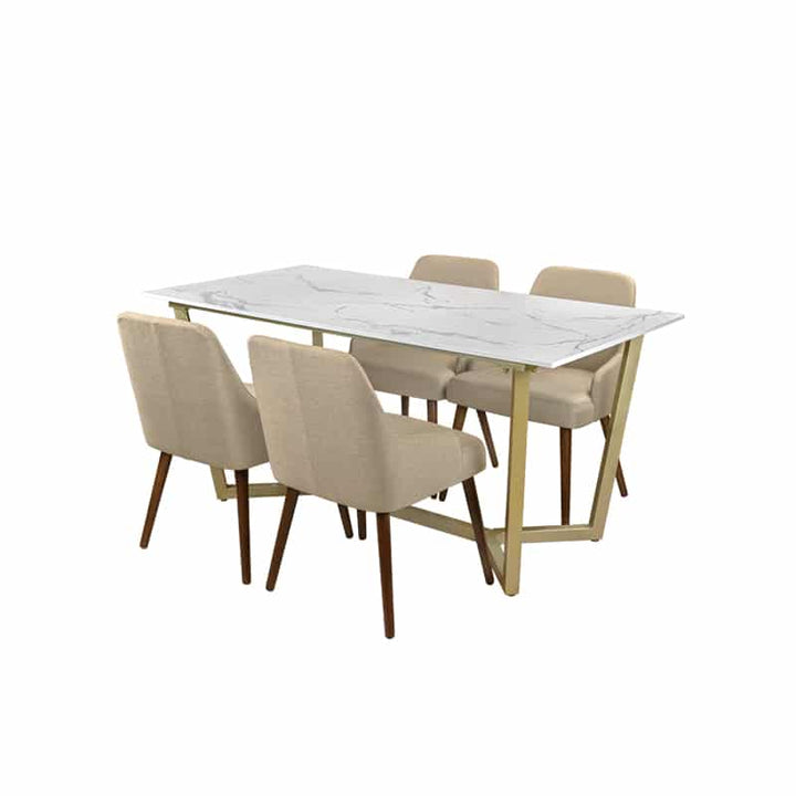 Marcy Table + Chairs (1 + 4 Dining Set)