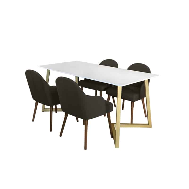 Marco Table + Chairs (1 + 4 Dining Set)