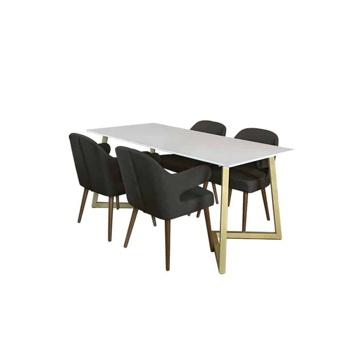 Marco Table + Chairs (1 + 4 Dining Set)