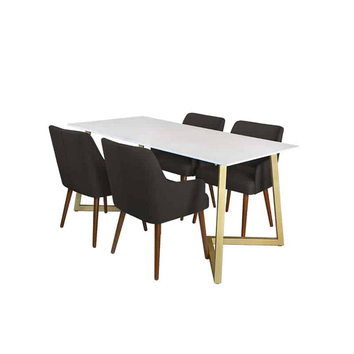 Marco Table + Chairs (1 + 4 Dining Set)