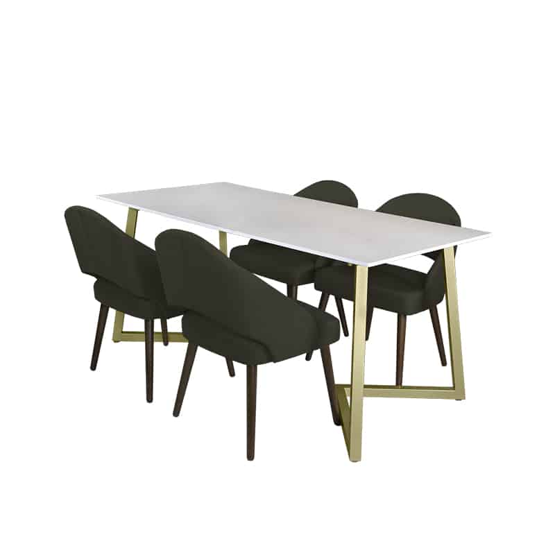 Marco Table + Chairs (1 + 4 Dining Set)