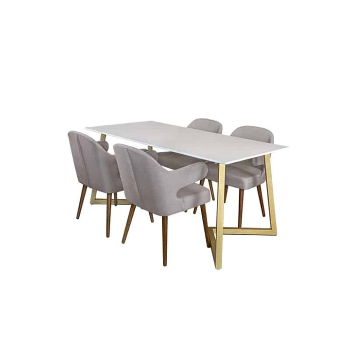 Marco Table + Chairs (1 + 4 Dining Set)