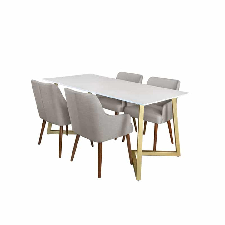 Marco Table + Chairs (1 + 4 Dining Set)