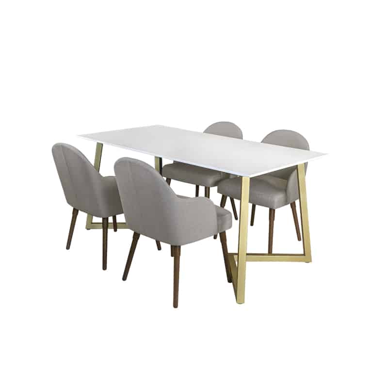 Marco Table + Chairs (1 + 4 Dining Set)