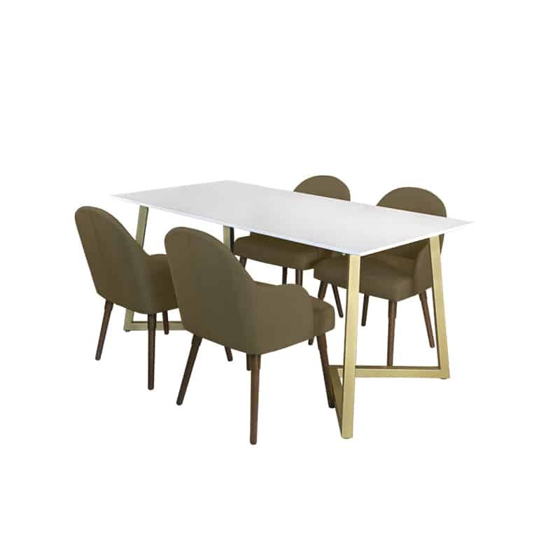 Marco Table + Chairs (1 + 4 Dining Set)