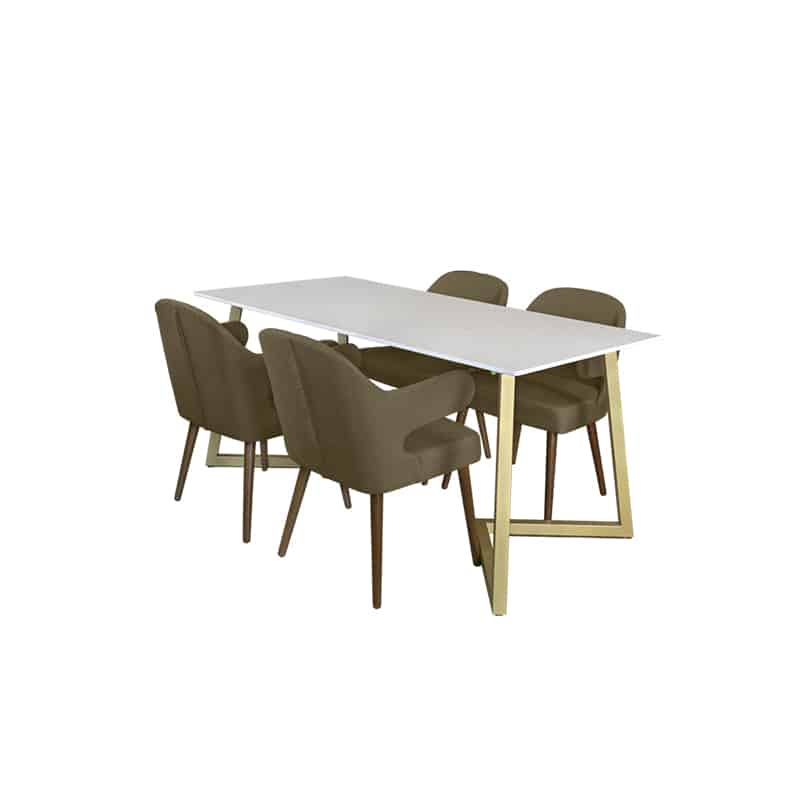 Marco Table + Chairs (1 + 4 Dining Set)