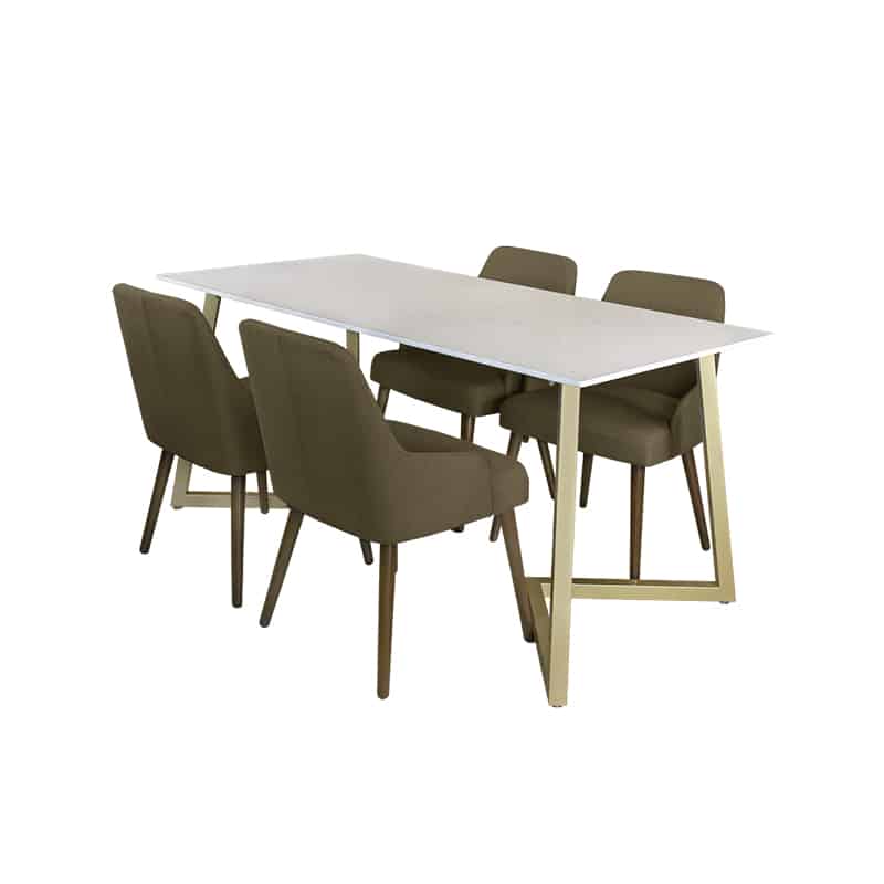 Marco Table + Chairs (1 + 4 Dining Set)