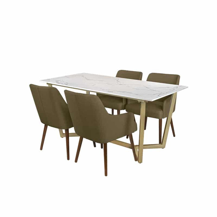 Marcy Table + Chairs (1 + 4 Dining Set)