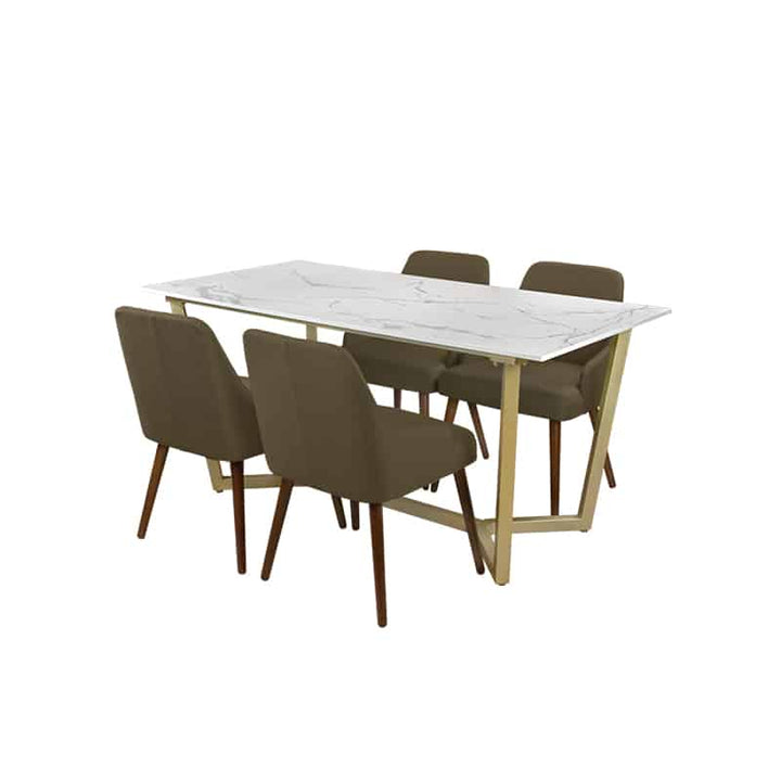 Marcy Table + Chairs (1 + 4 Dining Set)