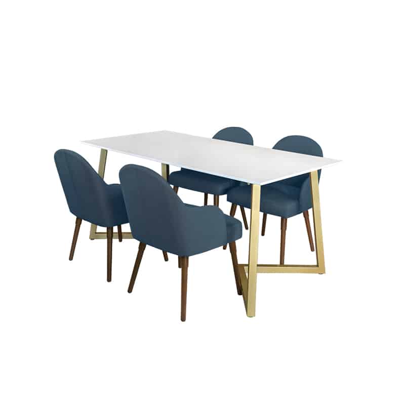 Marco Table + Chairs (1 + 4 Dining Set)