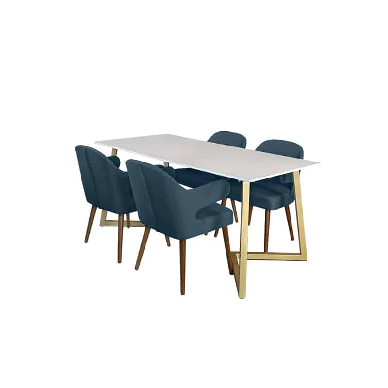 Marco Table + Chairs (1 + 4 Dining Set)