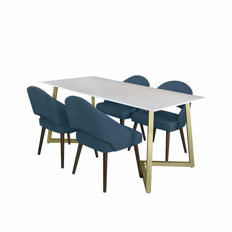 Marco Table + Chairs (1 + 4 Dining Set)