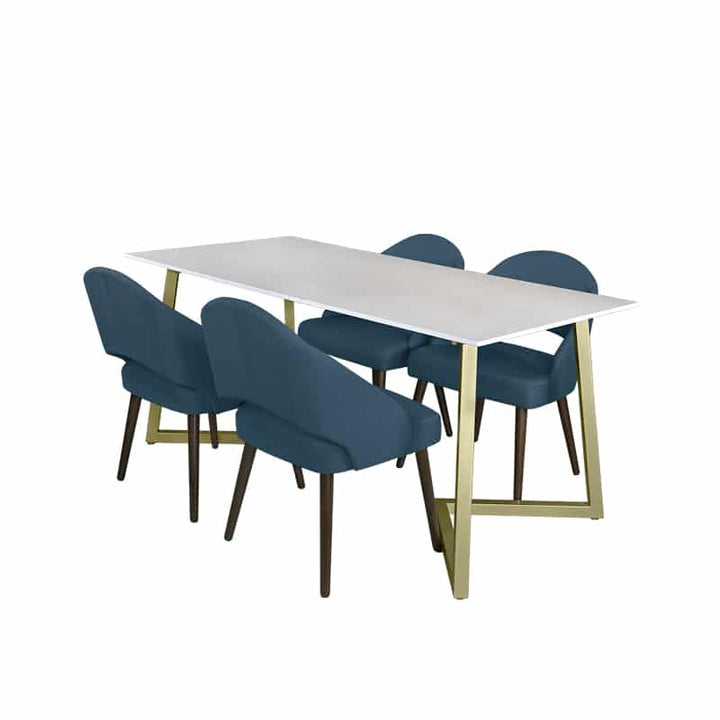 Marco Table + Chairs (1 + 4 Dining Set)