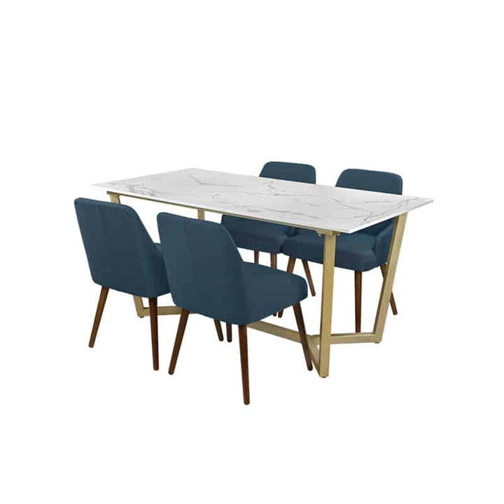 Marcy Table + Chairs (1 + 4 Dining Set)
