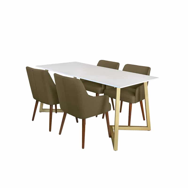 Marco Table + Chairs (1 + 4 Dining Set)