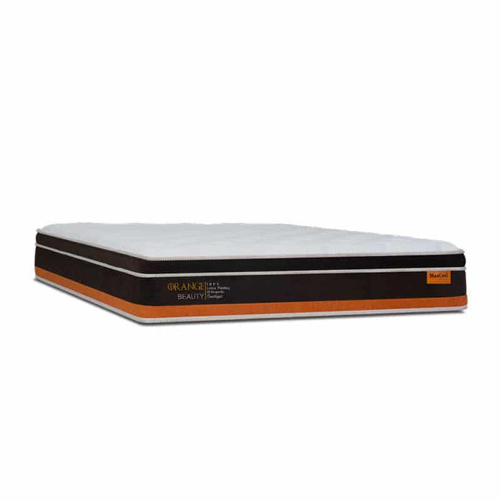Orange Beauty 11.5" Pocketed Spring Mattress + Day Angel Bed Frame (Package)