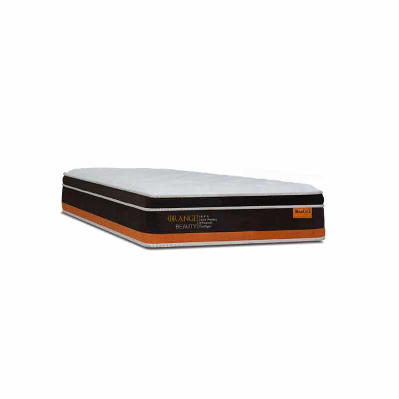 Orange Beauty 11.5" Pocketed Spring Mattress + Day Angel Bed Frame (Package)