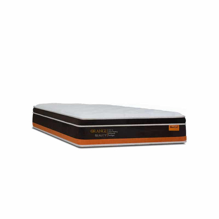 Orange Beauty 11.5" Pocketed Spring Mattress + Day Angel Bed Frame (Package)