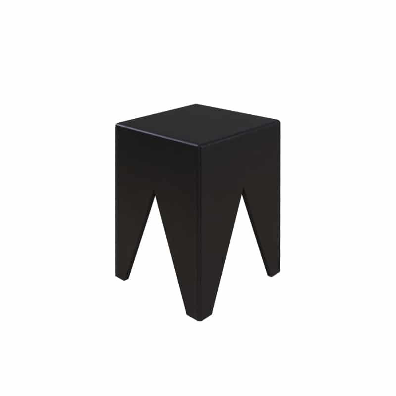 Peggy Wood Stool / Side Table - Black