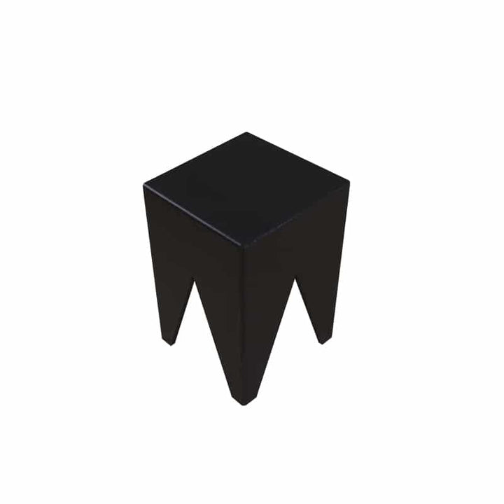 Peggy Wood Stool / Side Table - Black
