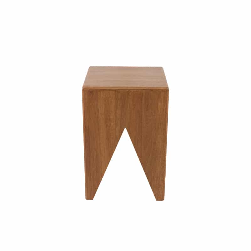 Peggy Wood Stool / Side Table - Mahogany