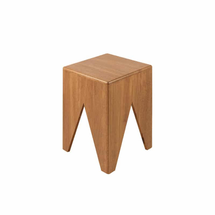 Peggy Wood Stool / Side Table - Mahogany