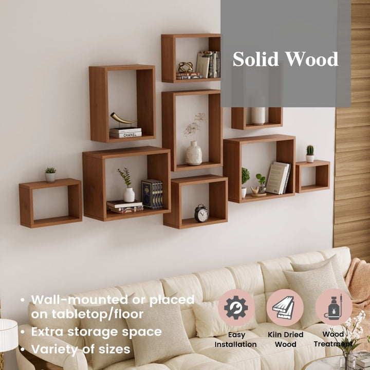 Wallis Wood Wall Display Shelf (18 Sizes)