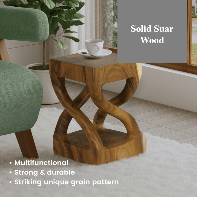 Shona Suar Wood Stool