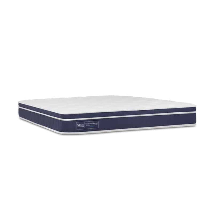Comfort Master 10.5" Pocketed Spring Mattress + Alpha Storage Bed (Package)