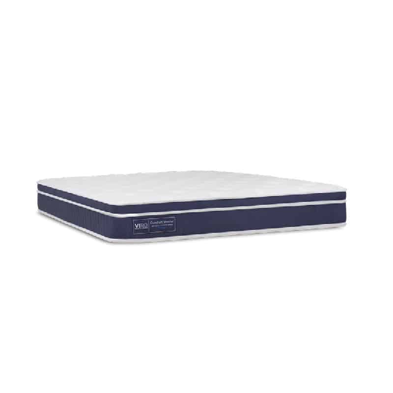 Comfort Master 10.5" Pocketed Spring Mattress + Romeo Bed Frame (Package)