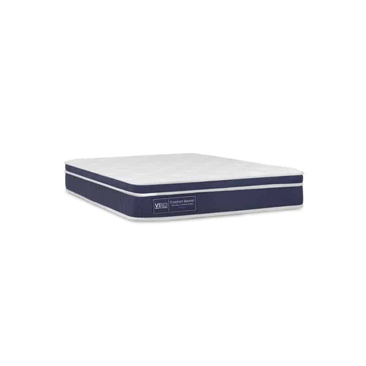 Comfort Master 10.5" Pocketed Spring Mattress + Romeo Bed Frame (Package)