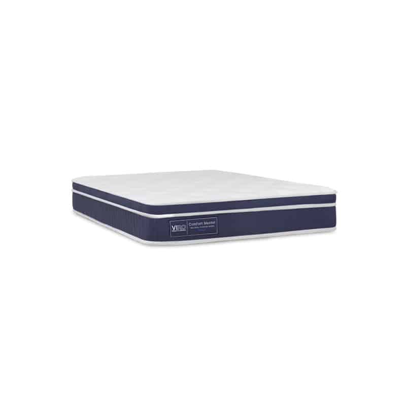 Comfort Master 10.5" Pocketed Spring Mattress + Alpha Storage Bed (Package)